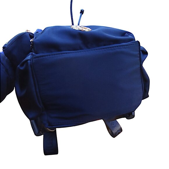 Valentino Orlandi Black NEW Vinyl & Vegan Leather Backpack & Zip Pouc… - Picture 10 of 13